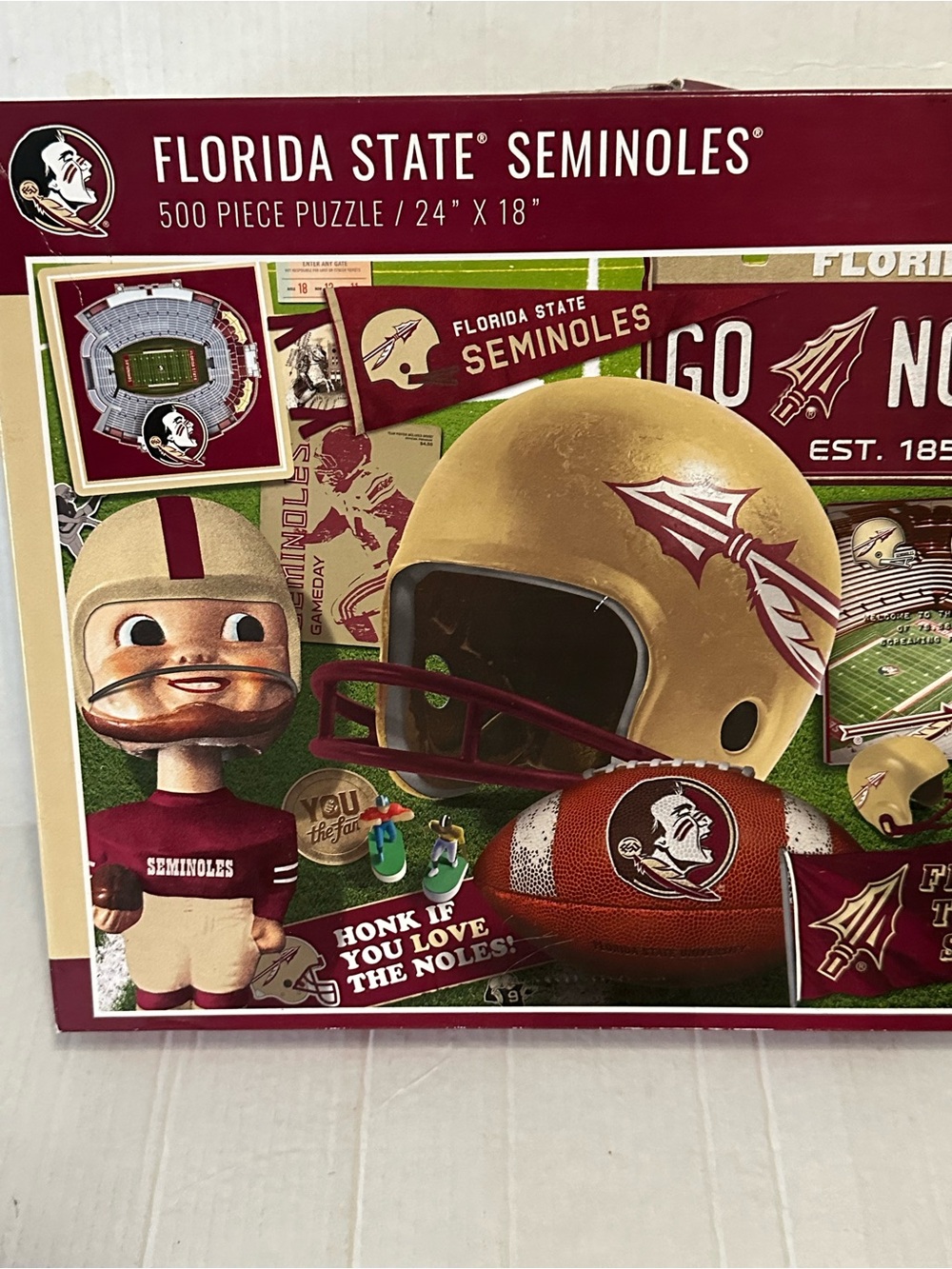 Florida State Seminoles 500 Piece Puzzle 24x18 NCAA FSU Football NEW - Picture 2 of 4